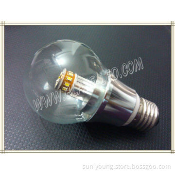 Hot selling in 2013 A60 E27 5.5W 360degree LED Globe Bulbs WarmWhite NatureWhite CoolWhite 3 Years warranty, CE&Rohs
